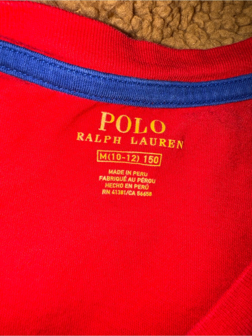 Polo by Ralph Lauren Red Crewneck Long Sleeve - Picture 2 of 2